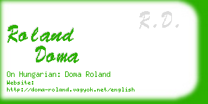 roland doma business card